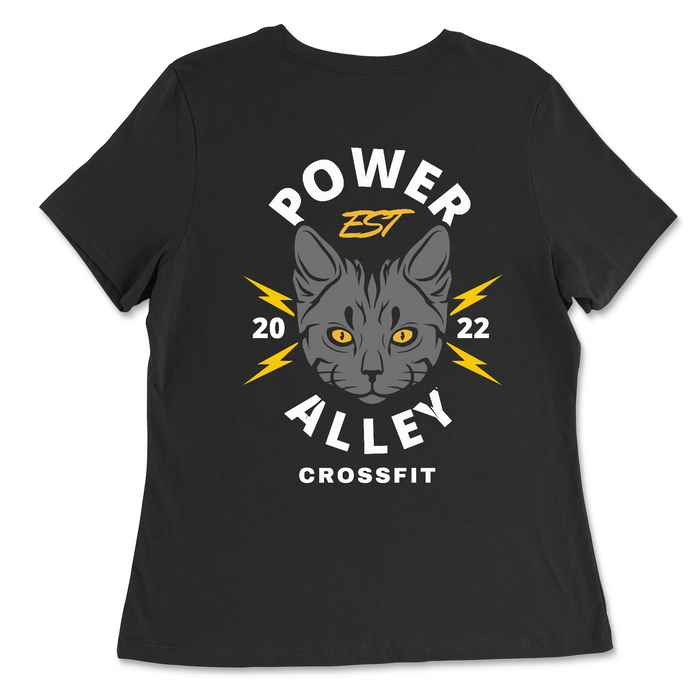 Power Alley CrossFit Power Alley Cat Pocket - Womens - Relaxed Jersey T-Shirt