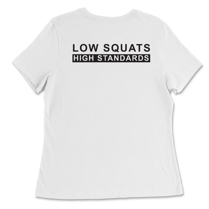 CrossFit Palo Alto Low Squats Womens - Relaxed Jersey T-Shirt
