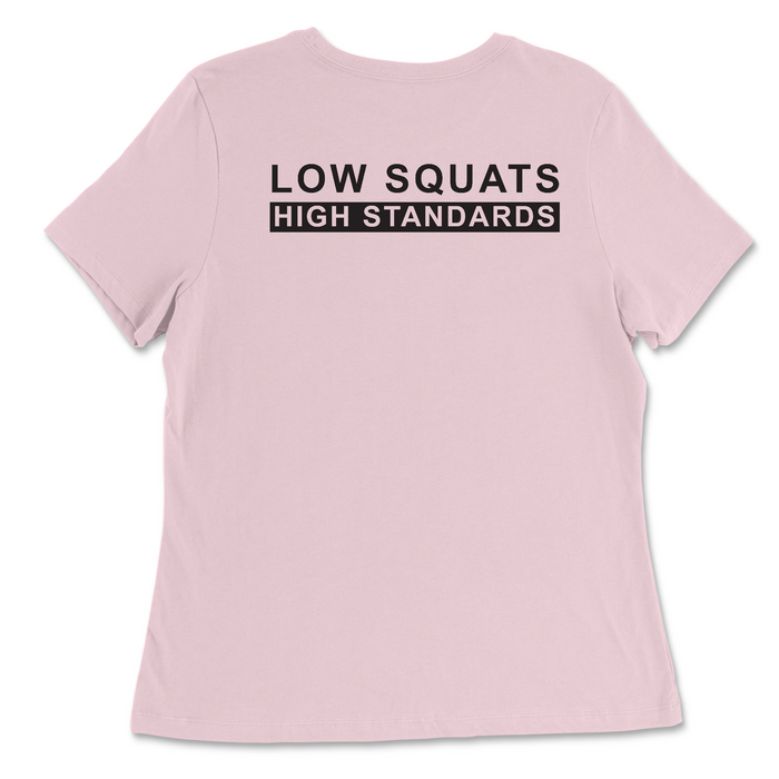 CrossFit Palo Alto Low Squats Womens - Relaxed Jersey T-Shirt