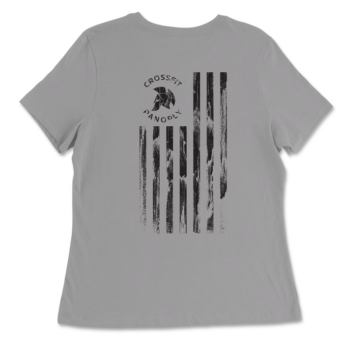 CrossFit Panoply Worn Flag Womens - Relaxed Jersey T-Shirt