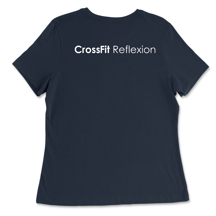 CrossFit Reflexion Pocket White Womens - Relaxed Jersey T-Shirt