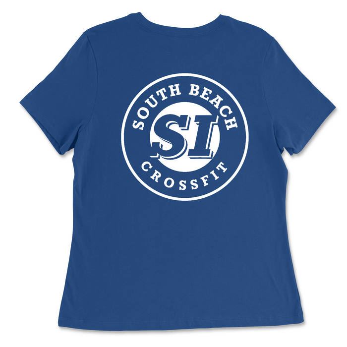 South Beach CrossFit SI Standard (White) Womens - Relaxed Jersey T-Shirt