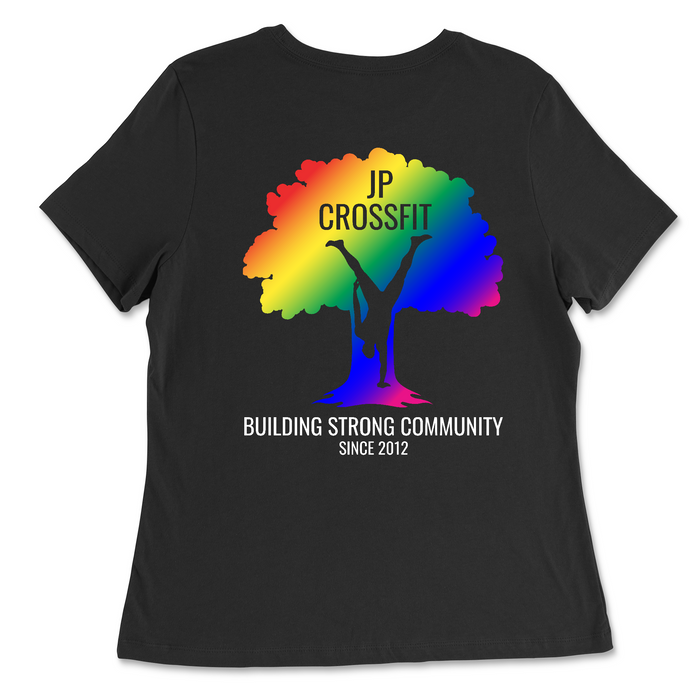 JP CrossFit Rainbow Womens - Relaxed Jersey T-Shirt