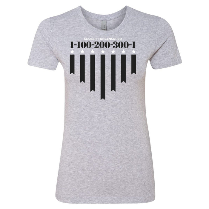 CrossFit Uncensored - 100 - 1-100-200-300-1 - Women's T-Shirt
