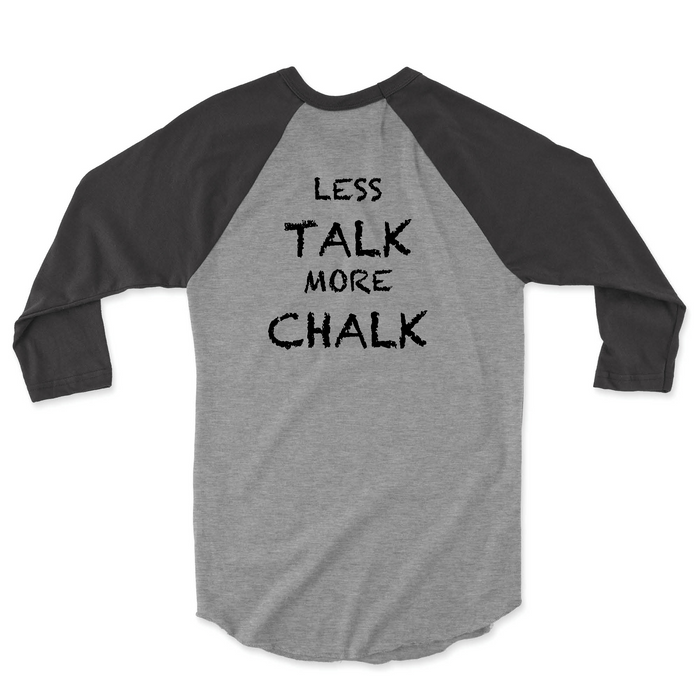 Owensboro CrossFit Less Talk More Chalk (Black) Mens - 3/4 Sleeve