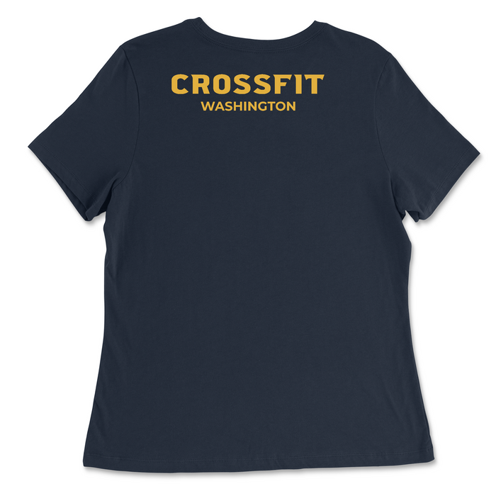 CrossFit Washington Gold Womens - Relaxed Jersey T-Shirt