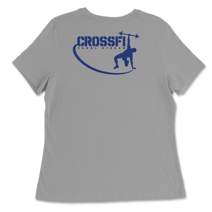 CrossFit Carol Stream Barbell Womens - Relaxed Jersey T-Shirt