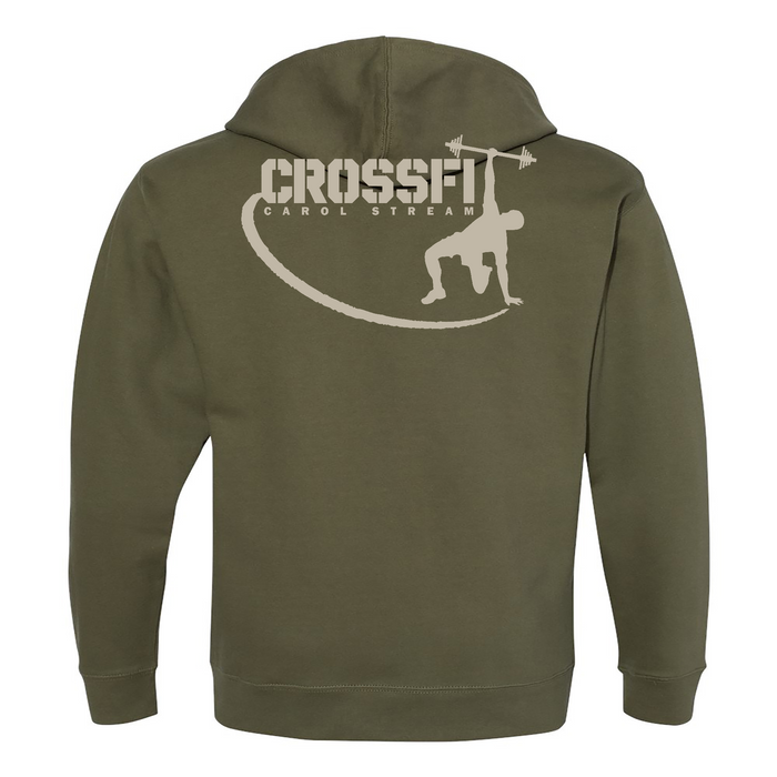 CrossFit Carol Stream Gray Mens - Hoodie