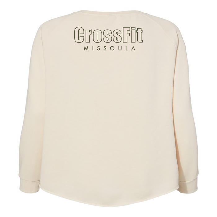 CrossFit Missoula Green Womens - CrewNeck