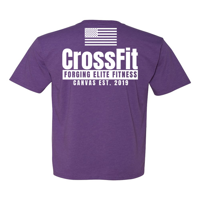 CrossFit Canvas Flag Mens - T-Shirt