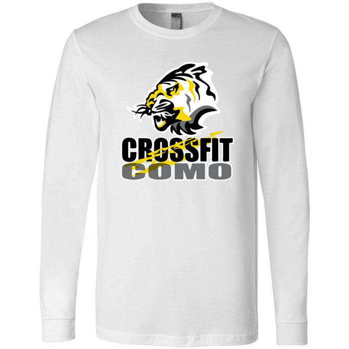 CrossFit Como - 100 - Stacked - Men's Long Sleeve T-Shirt