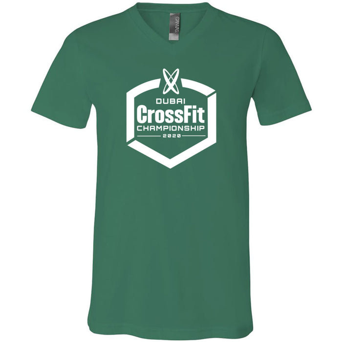 Dubai CrossFit Championship - 100 - White - Men's V-Neck T-Shirt