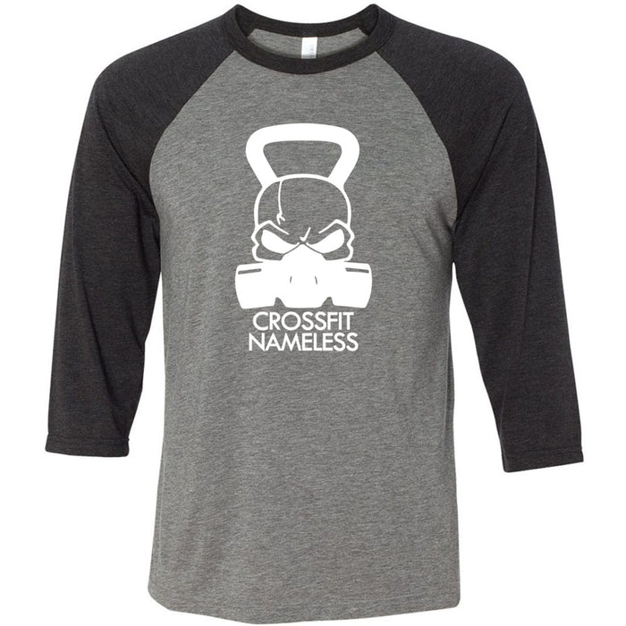 CrossFit Nameless - 202 - Skull - Men's Baseball T-Shirt
