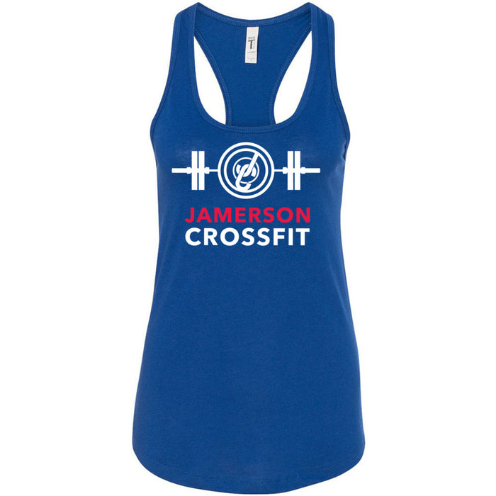 Jamerson CrossFit - 100 - Barbell White Red - Women's Tank