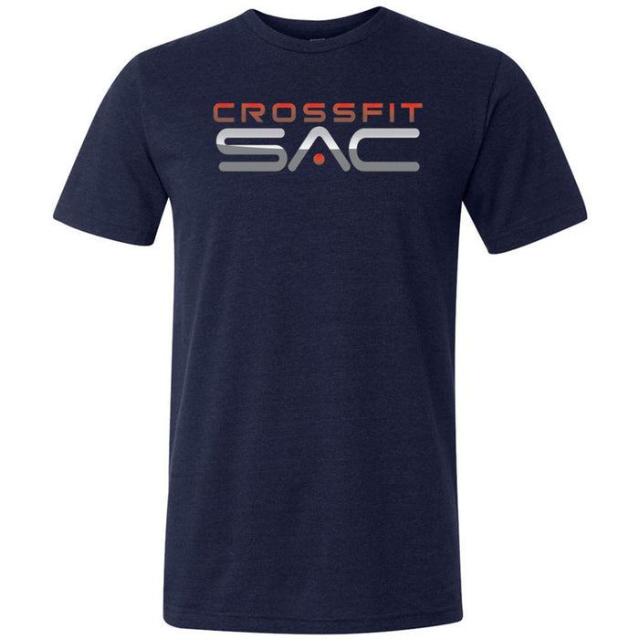 CrossFit SAC - 100 - Red & Silver - Men's Triblend T-Shirt