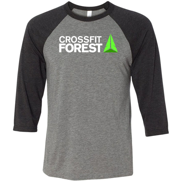 CrossFit Forest - 100 - Standard - Men's Baseball T-Shirt