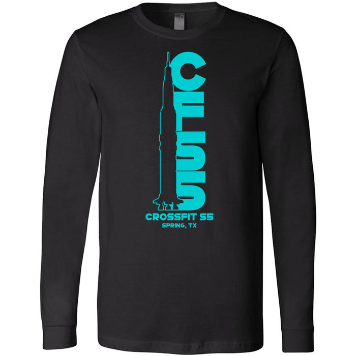 CrossFit S5 - 100 - Rocket Cyan 3501 - Men's Long Sleeve T-Shirt