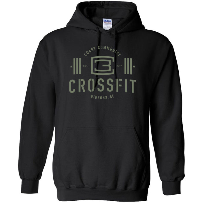 CrossFit Gibsons - 201 - New Logo (Green) - Hoodie