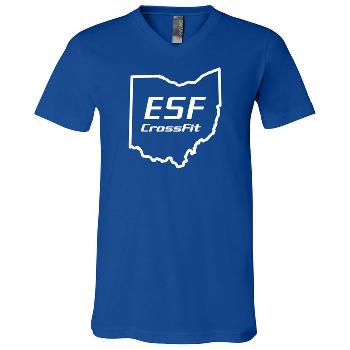 ESF CrossFit - 100 - Standard - Men's V-Neck T-Shirt