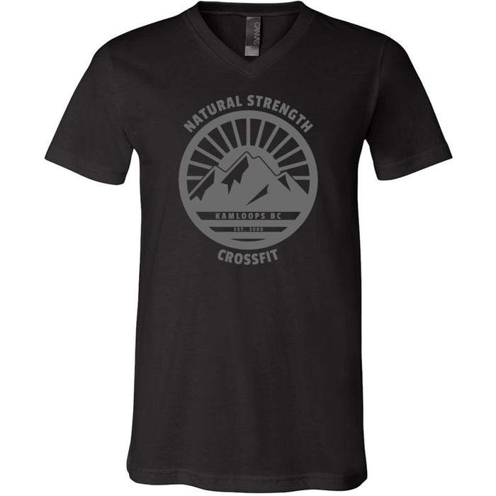 Natural Strength CrossFit - 100 - 02 Wilderness Gray - Men's V-Neck T-Shirt