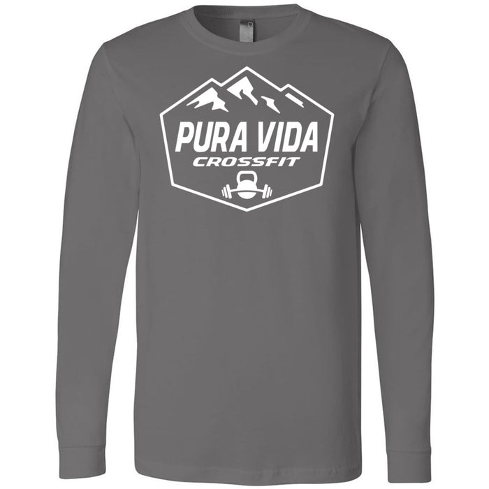 Pura Vida CrossFit - 100 - One Color 3501 - Men's Long Sleeve T-Shirt