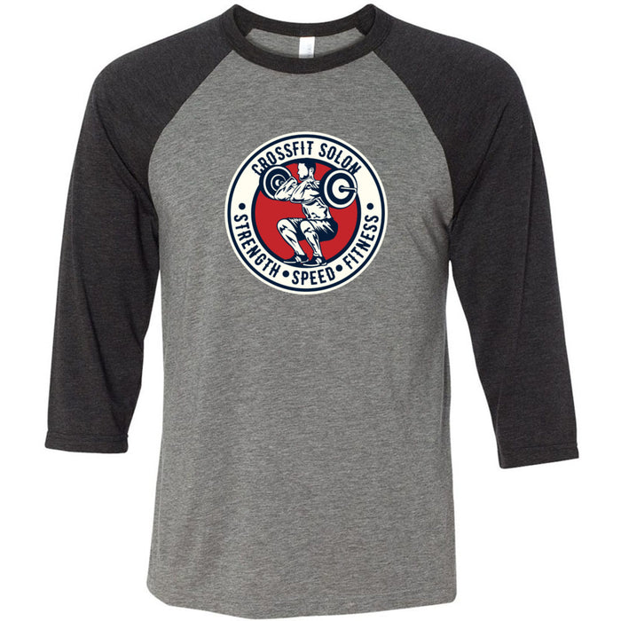 CrossFit Solon - 100 - Standard - Men's Baseball T-Shirt