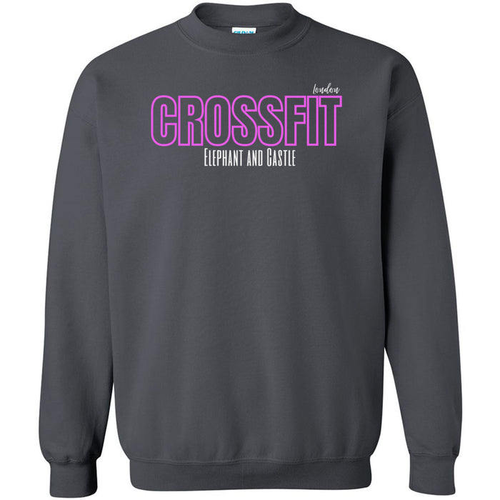 CrossFit Elephant and Castle - 201 - Pink - Crewneck Sweatshirt