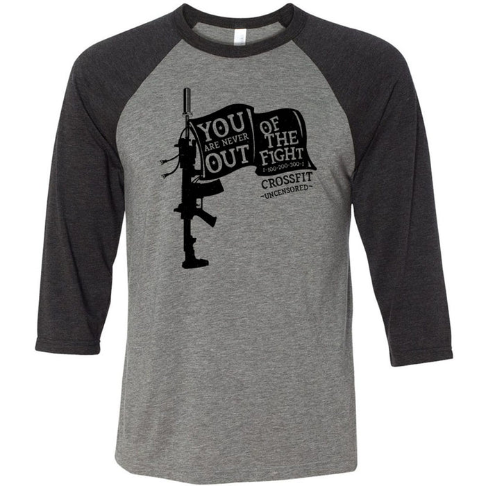 CrossFit Uncensored - 100 - You Are Never Out of the Fight 2 - Men's Baseball T-Shirt