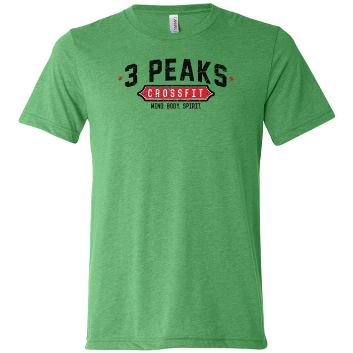 3 Peak CrossFit - 100 - Standard - Men's Triblend T-Shirt