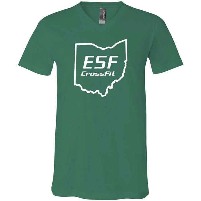 ESF CrossFit - 100 - Standard - Men's V-Neck T-Shirt