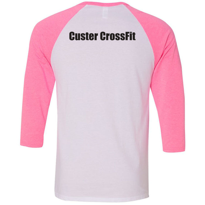 Custer CrossFit - 202 - Horizontal - Men's Baseball T-Shirt