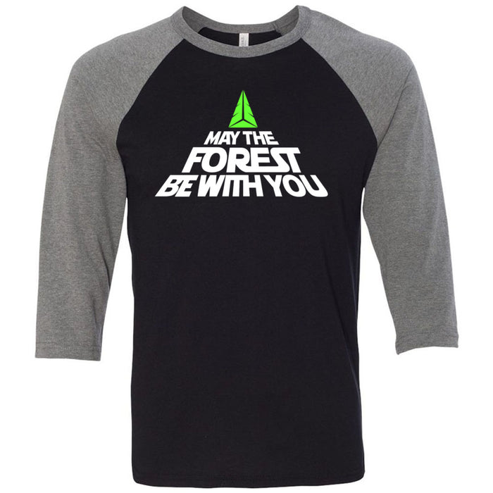 CrossFit Forest - 202 - May the Forest Be With You - Men's Baseball T-Shirt
