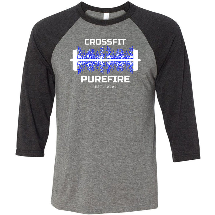 CrossFit Purefire - 100 - Barbell - Men's Baseball T-Shirt
