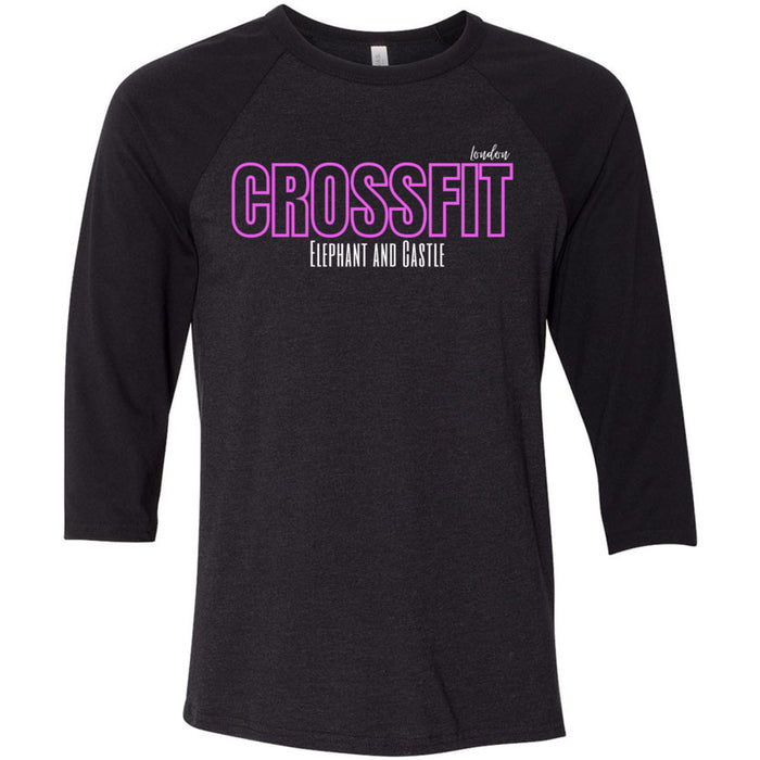 CrossFit Elephant and Castle - 202 - Pink - Men's Baseball T-Shirt