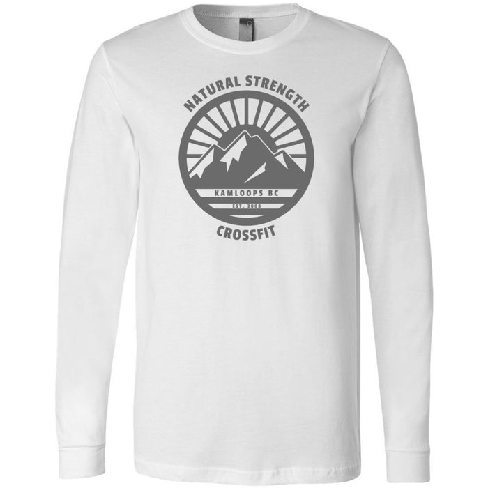 Natural Strength CrossFit - 100 - 02 Wilderness Gray 3501 - Men's Long Sleeve T-Shirt