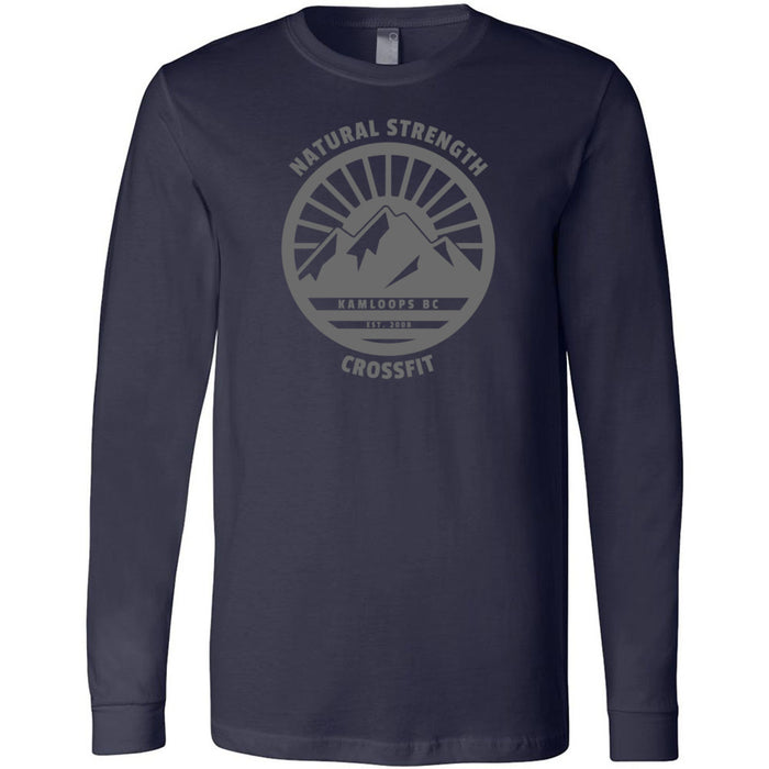 Natural Strength CrossFit - 100 - 02 Wilderness Gray 3501 - Men's Long Sleeve T-Shirt