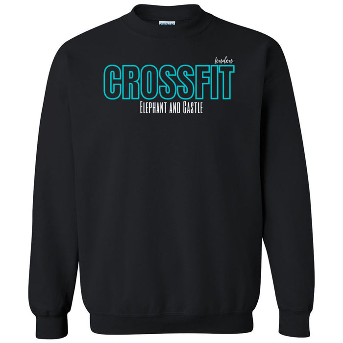 CrossFit Elephant and Castle - 201 - Teal - Crewneck Sweatshirt