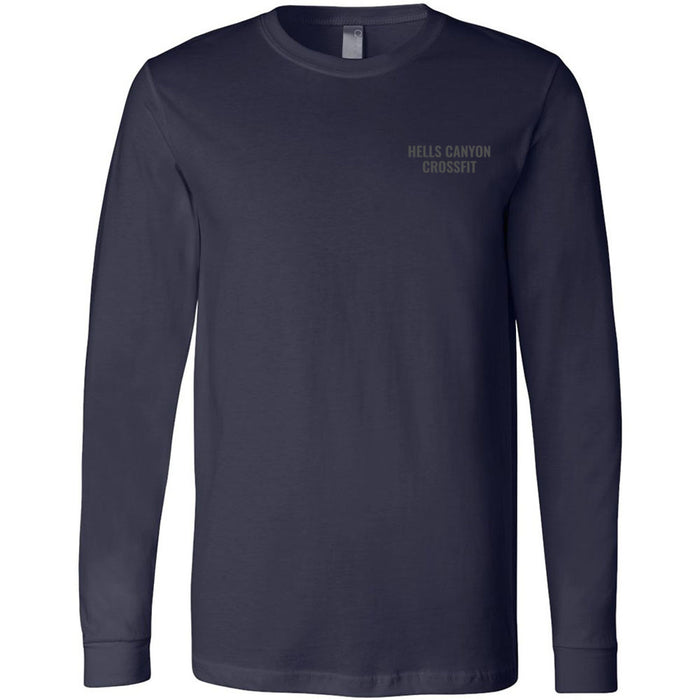 Hells Canyon CrossFit - 202 - Gray 3501 - Men's Long Sleeve T-Shirt