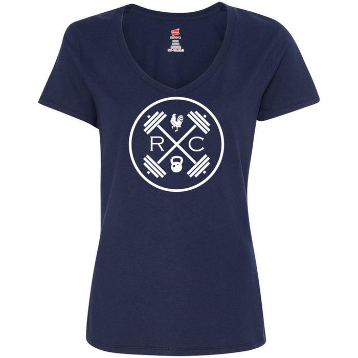 CrossFit Power Performance - 200 - Rooster - Women's V-Neck T-Shirt