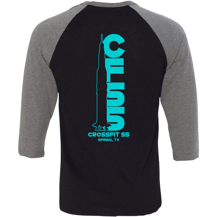 CrossFit S5 - 202 - Rocket Back - Men's Baseball T-Shirt
