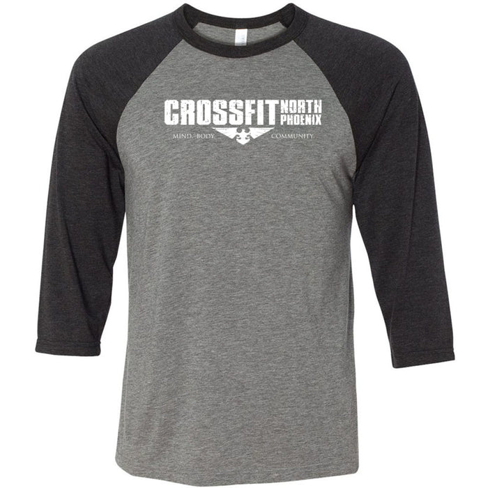 CrossFit North Phoenix - 202 - Distressed - Men's Baseball T-Shirt
