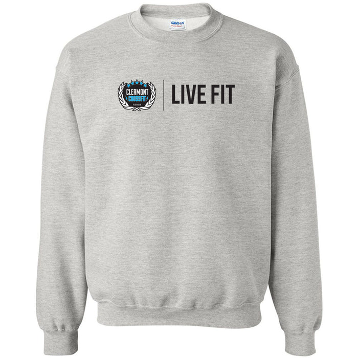 Clermont CrossFit - 100 - Live Fit - Crewneck Sweatshirt