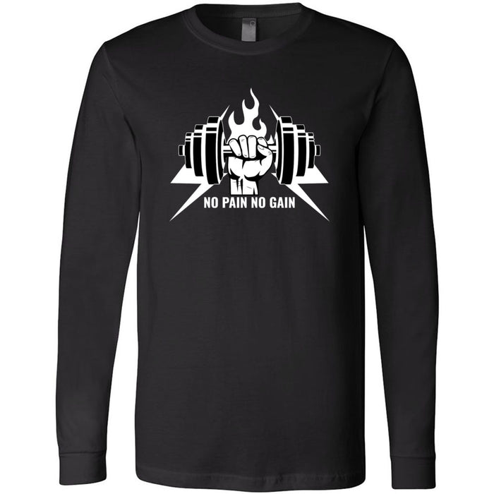 CrossFit Solon - 202 - No Pain No Gain - Men's Long Sleeve T-Shirt