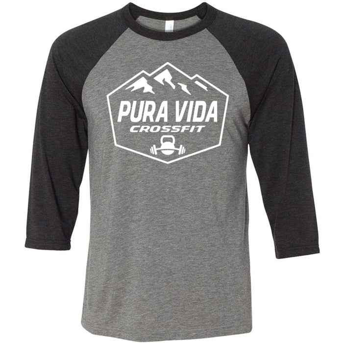 Pura Vida CrossFit - 100 - One Color - Men's Baseball T-Shirt