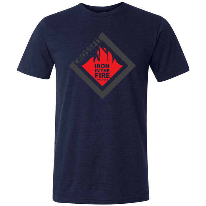 CrossFit Iron in the Fire - 100 - Standard - Men's Triblend T-Shirt
