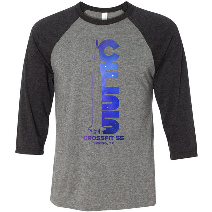 CrossFit S5 - 100 - Space - Men's Baseball T-Shirt