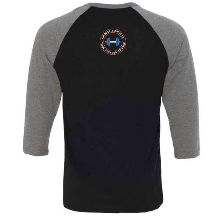 CrossFit AMROCK Vertical - Men's Baseball T-Shirt