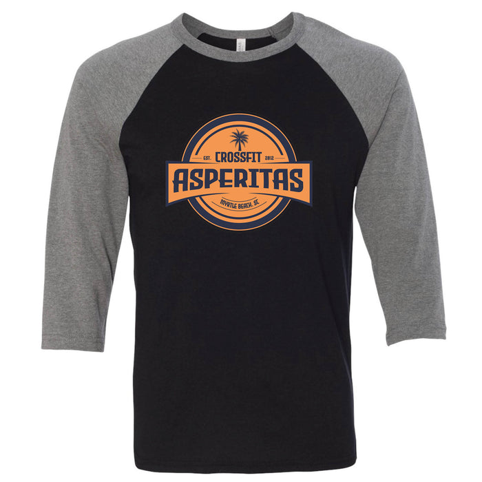 CrossFit Asperita Palm Tree - Men's Baseball T-Shirt