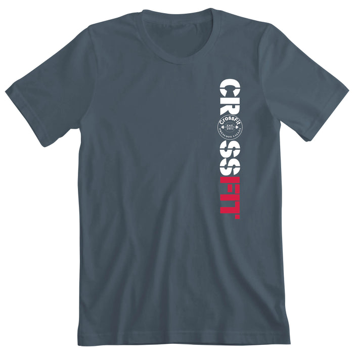 CrossFit Prescott Valley - 100 - Vertical - Men's T-Shirt
