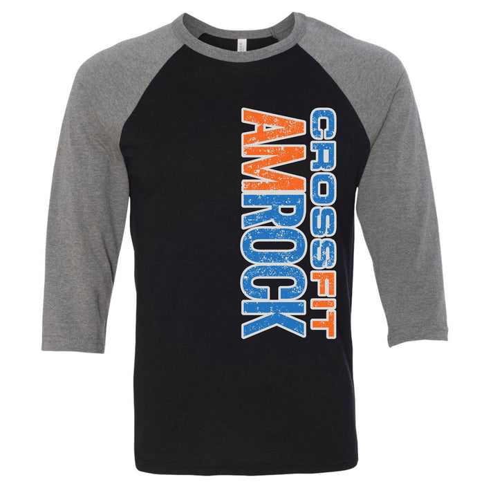 CrossFit AMROCK Vertical - Men's Baseball T-Shirt